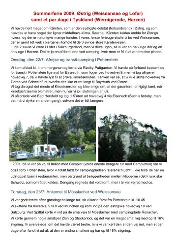 Østrig 2009 - Campisternes Rejseportal
