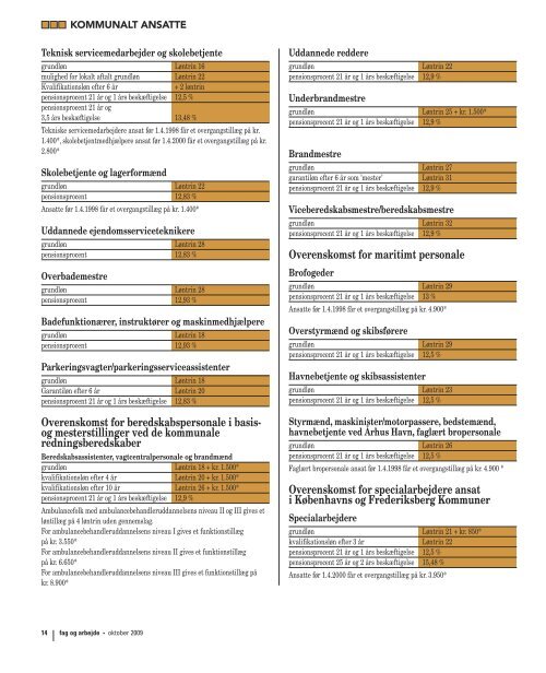 Lønmagasin 2009: Kommunalt ansatte - FOA