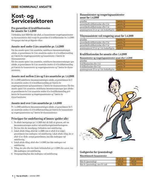 Lønmagasin 2009: Kommunalt ansatte - FOA