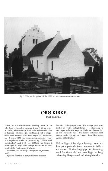 ORØ KIRKE - Danmarks Kirker - Nationalmuseet