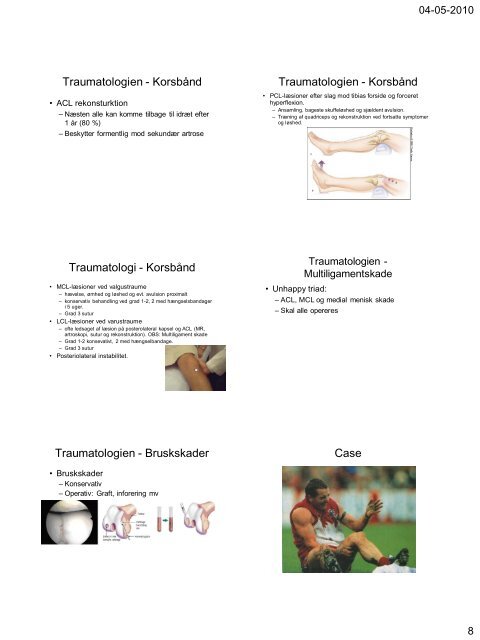Ligamenterne Anatomi - Menisk Anatomi - biomekanik