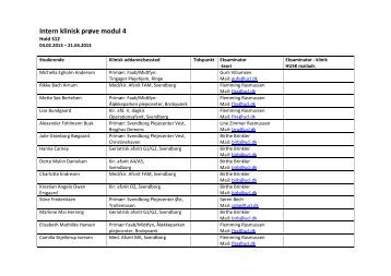 Intern klinisk prøve modul 4