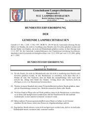 Hundesteuerverordnung (115 KB) - .PDF - Lamprechtshausen