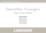 Yaourtière fromagère - Lagrange