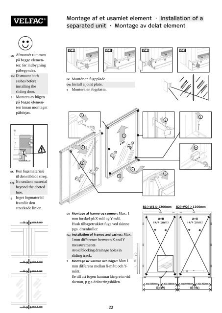 Montagevejledning - 11.2008 Installation guide - 11.2008 ...