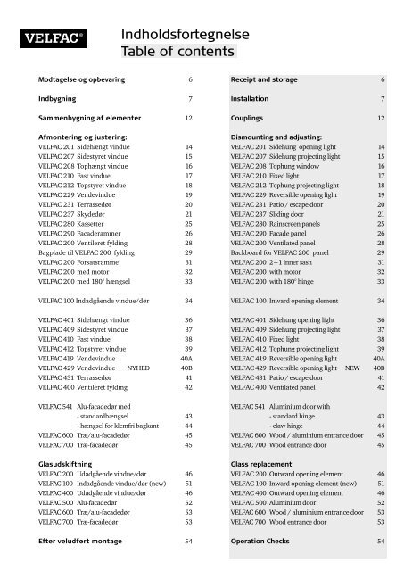 Montagevejledning - 11.2008 Installation guide - 11.2008 ...