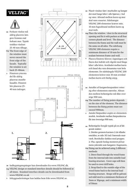 Montagevejledning - 11.2008 Installation guide - 11.2008 ...