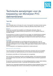 Monarplan PVC dakmembranen - Icopal