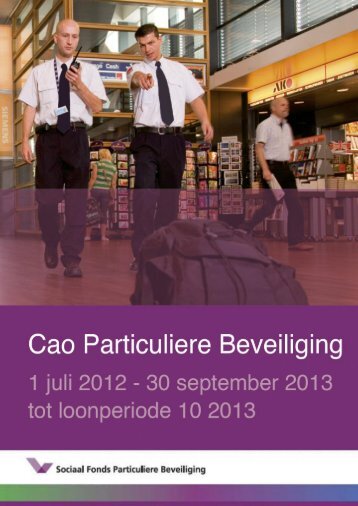 Cao 2012 - 2013 tot loonperiode 10 - Particuliere beveiliging