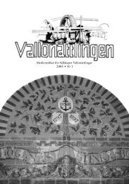 Medlemsblad för Sällskapet Vallonättlingar 2005 ... - Ida Hane Sahlin
