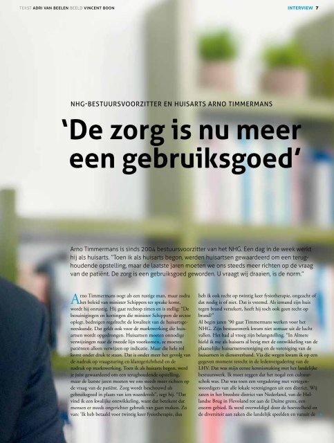 het interview met Arno Timmermans - Mednet