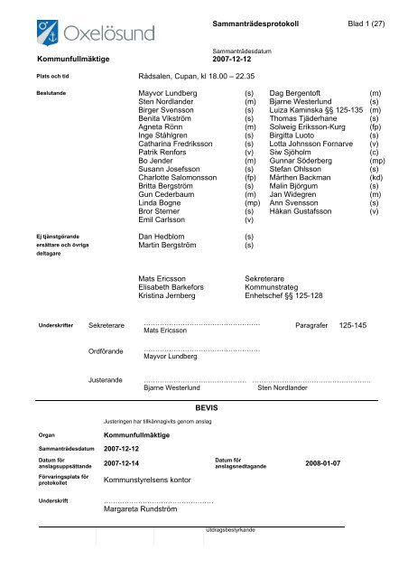 2007-12-12 - Oxelösunds kommun