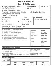 Electoral Roll - 2013 - Office of the Chief Electoral Officer