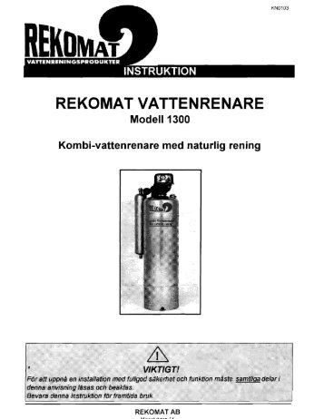 Rekomat vattenrening