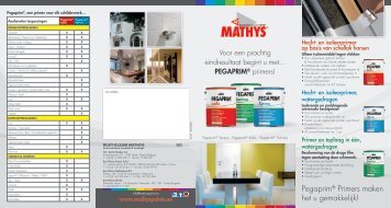 Pegaprim® Primers maken het u gemakkelijk! - Martin Mathys s.a.