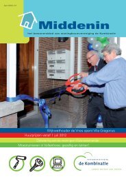 Middenin jaargang 18 nr. 51 - Woningbouwvereniging De Kombinatie