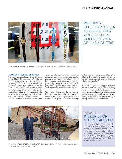 Financieel & Lifestyle magazine - Puilaetco Dewaay