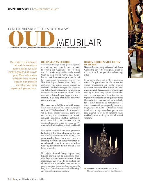 Financieel & Lifestyle magazine - Puilaetco Dewaay