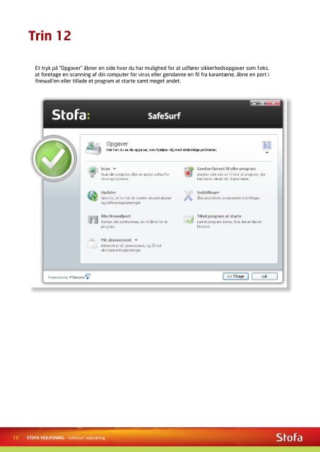 Installation af SafeSurf - Stofa