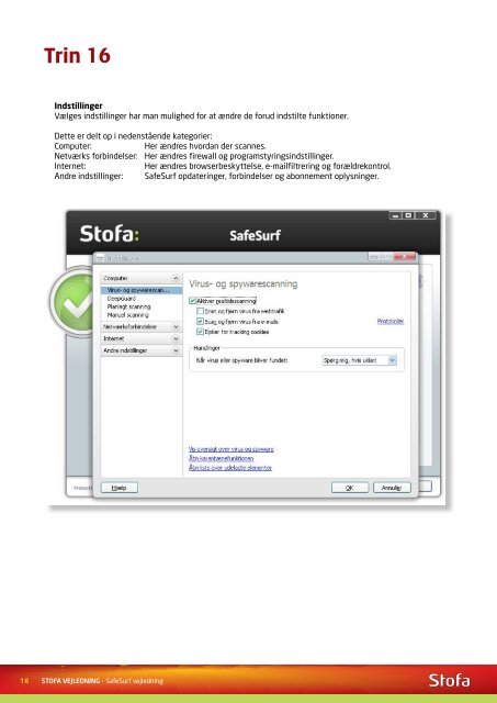 Installation af SafeSurf - Stofa