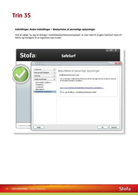 Installation af SafeSurf - Stofa