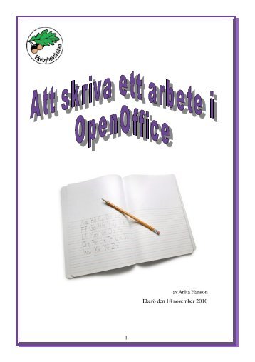 Att skriva ett arbete i Open Office