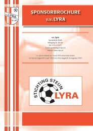 SPONSORBROCHURE V.V. LYRA