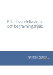 Efterlevandelivränta och begravningshjälp - Pensionsmyndigheten