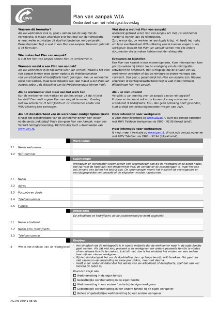 Plan van aanpak WIA