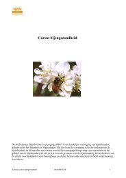 Syllabus - Nederlandse BijenhoudersVereniging