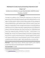 Modelling the accruals process and assessing unexpected accruals*