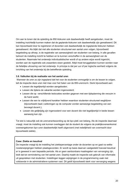 Servicedocument Onderwijstijd - MBO Raad