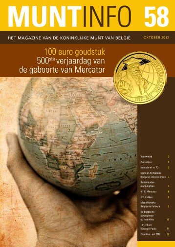 500ste verjaardag van 100 euro goudstuk de geboorte van Mercator