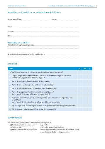 Beoordeling van de kwaliteit van een randomised ... - Pico.nu