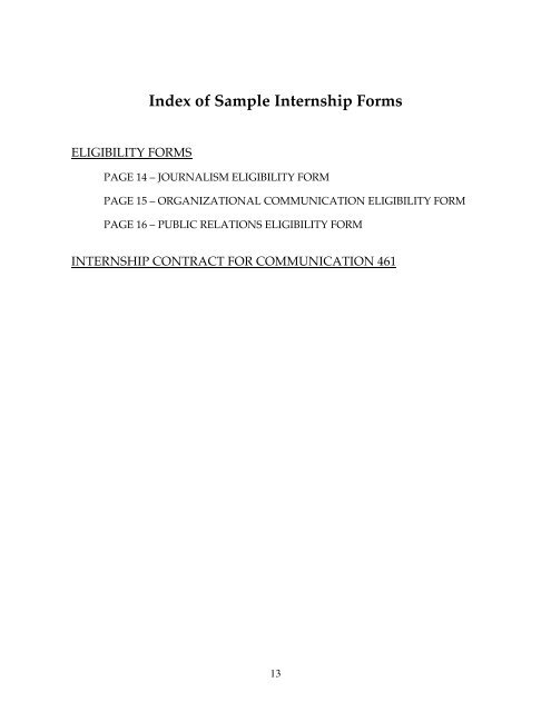 Internship Guidelines and Procedures Manual - Cal Poly Pomona