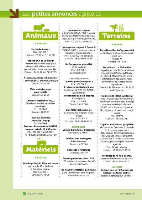 Les Petites Annonces Agri