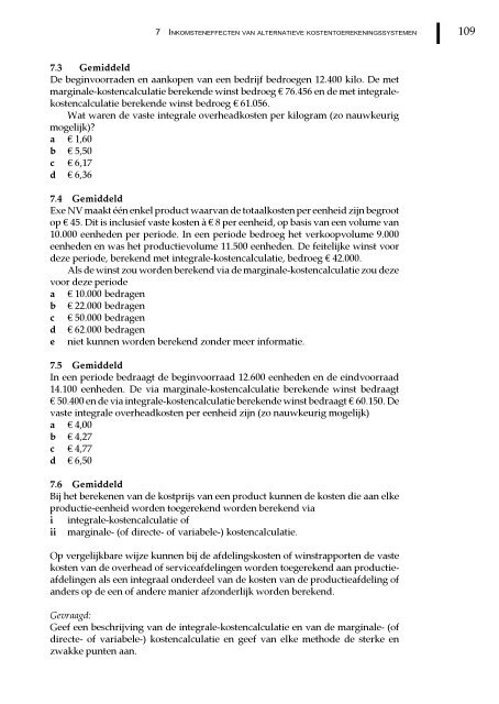 Management en cost accounting