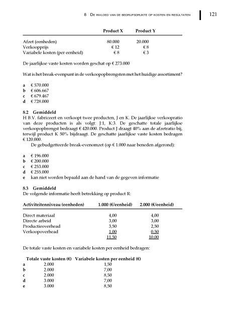 Management en cost accounting