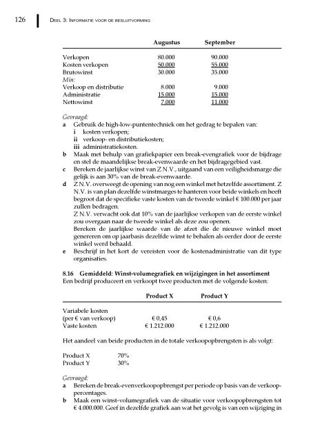 Management en cost accounting