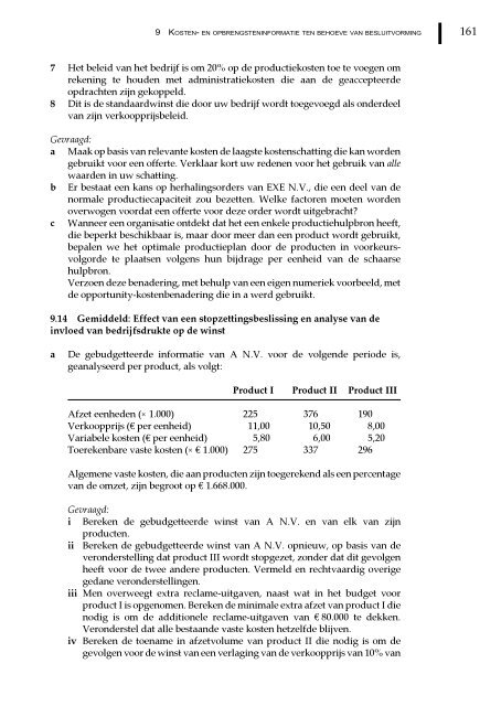 Management en cost accounting