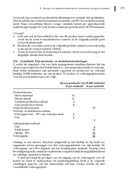 Management en cost accounting