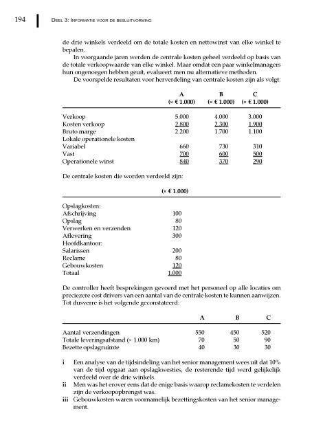 Management en cost accounting