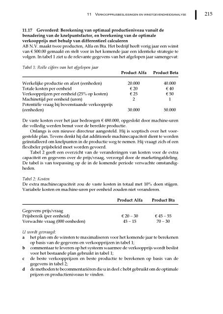 Management en cost accounting