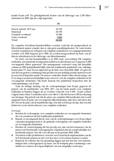 Management en cost accounting