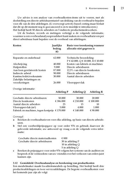 Management en cost accounting
