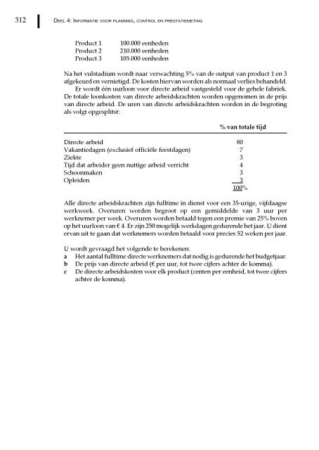 Management en cost accounting