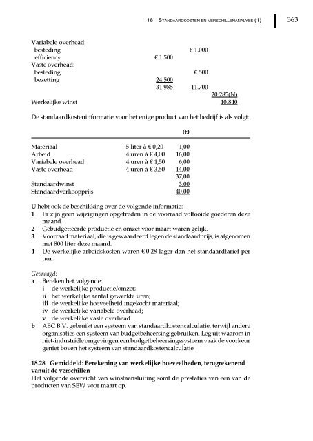 Management en cost accounting