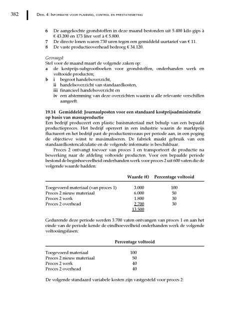 Management en cost accounting