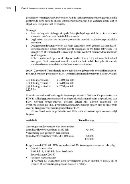 Management en cost accounting