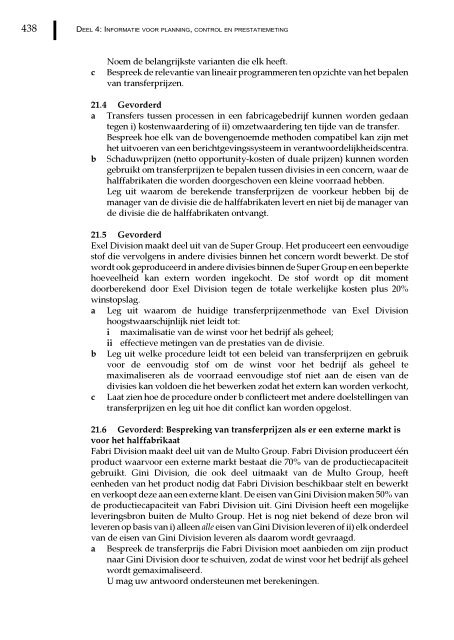 Management en cost accounting